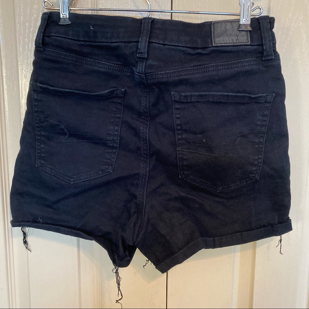 American Eagle Black AE Ne(x)t Level Curvy High-Waisted Short Short - Picture 8 of 14